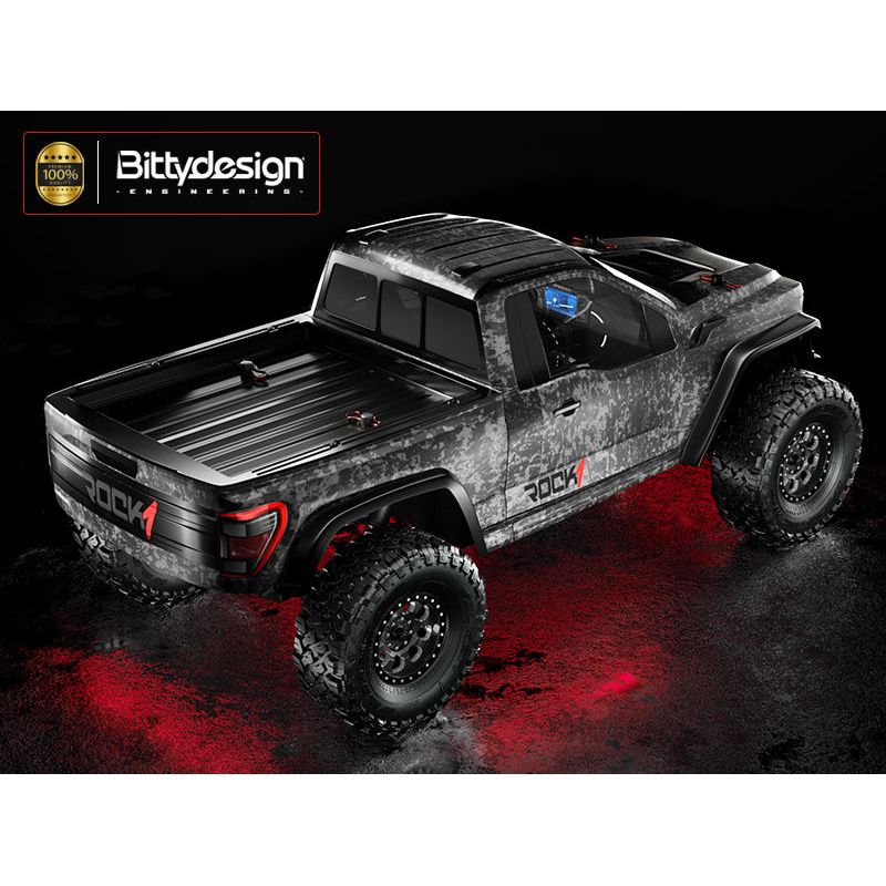 BITTYDESIGN 1/10 Rock1 Clear Body for all 12.3" (313mm) Wheelbase Rock Crawler, 1mm