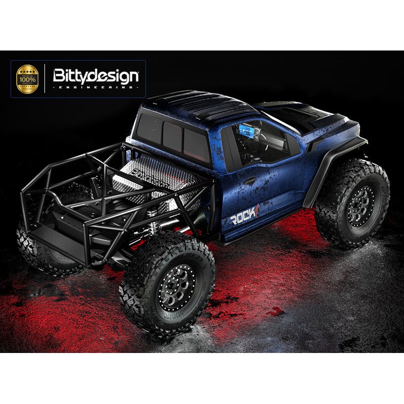 BITTYDESIGN 1/10 Rock1 Clear Body for all 12.3 " 313mm Wheelbase Rock Crawler Models, Pre-Cut, 1mm, Only Cab