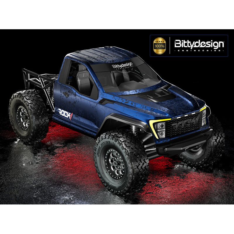 BITTYDESIGN 1/10 Rock1 Clear Body for all 12.3 " 313mm Wheelbase Rock Crawler Models, Pre-Cut, 1mm, Only Cab