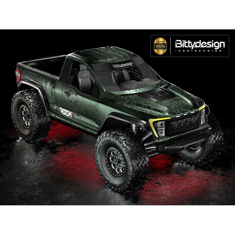 BITTYDESIGN 1/10 Rock1 Clear Body for Vanquish VS4-10 Phoenix Rock Crawler