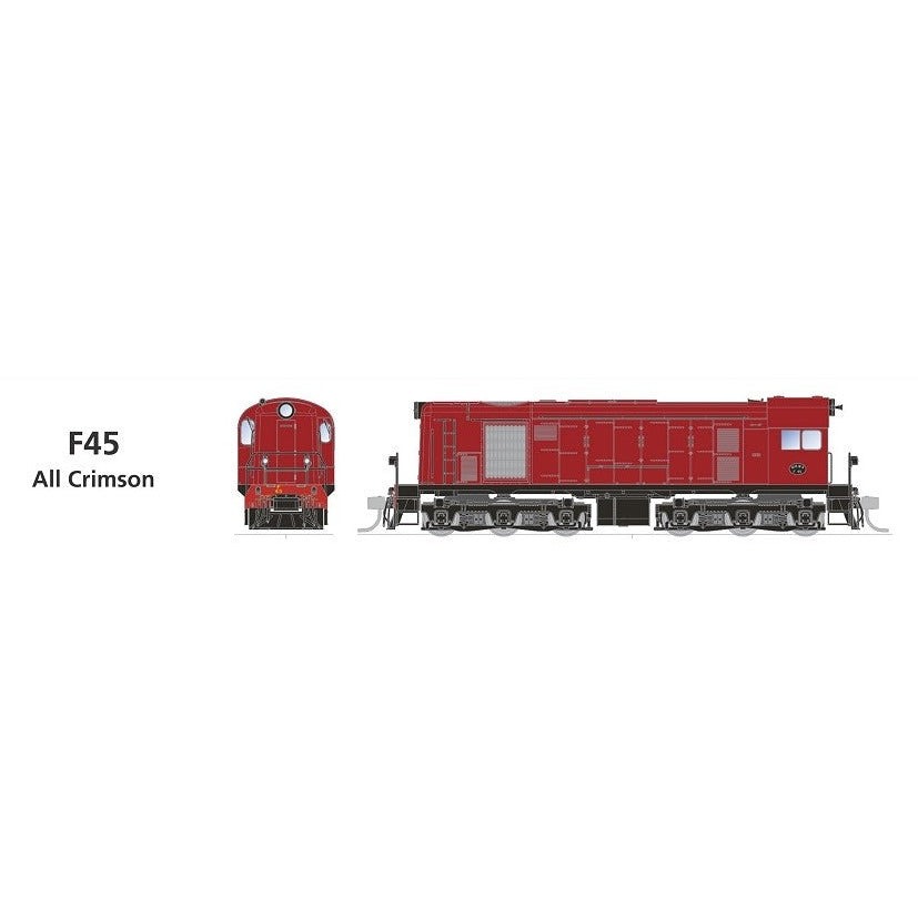 SDS MODELS HOn3.5 WAGR F Class F45 All Crimson DCC Sound