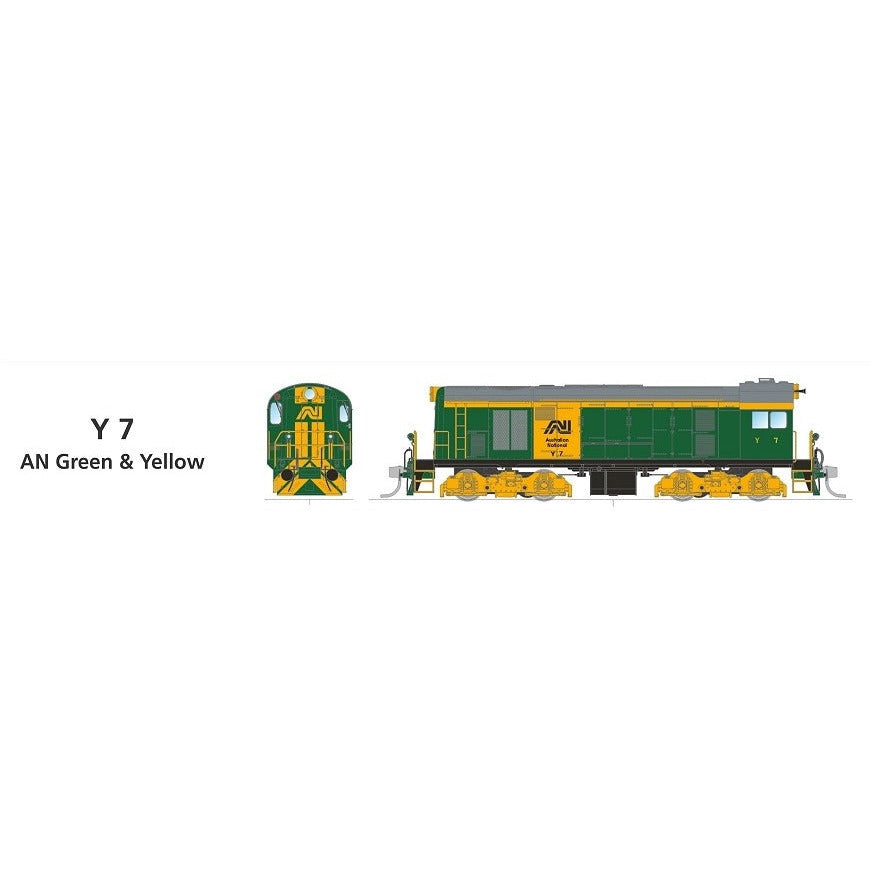 SDS MODELS HOn3.5 TGR Y Class Y7 AN Green & Yellow