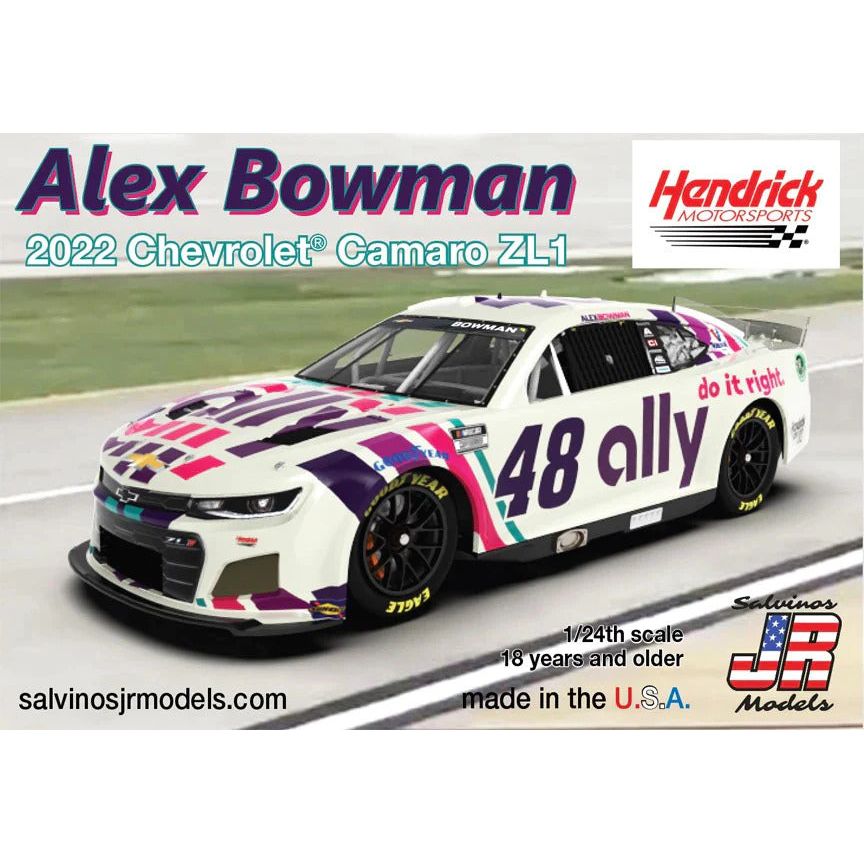 SALVINOS JR 1/24 Hendrick Motorsports Alex Bowman 2022 Camaro Plastic Model Kit