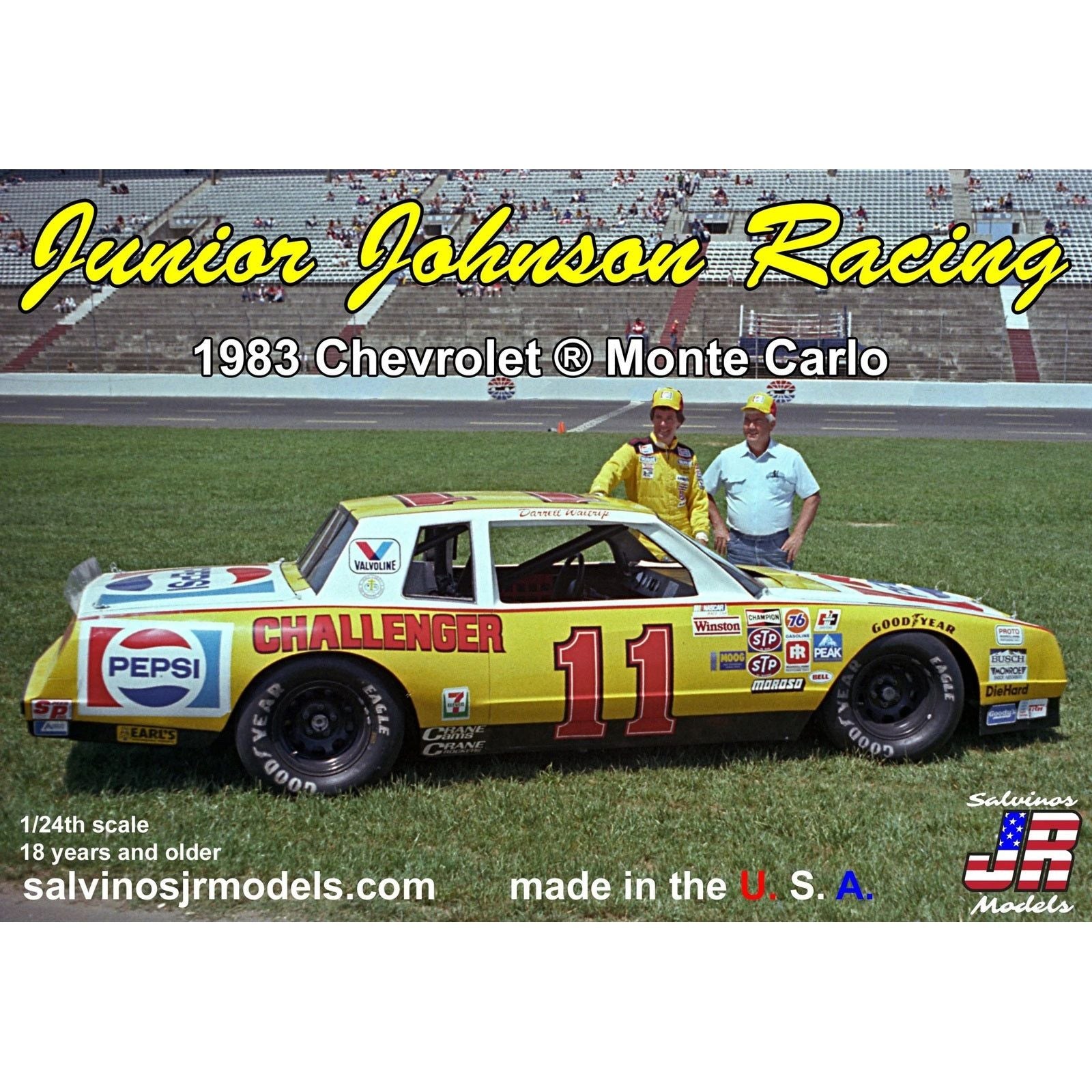 SALVINOS JR 1/24 Junior Johnson Racing 1983 Chevrolet Monte Carlo Plastic Model Kit