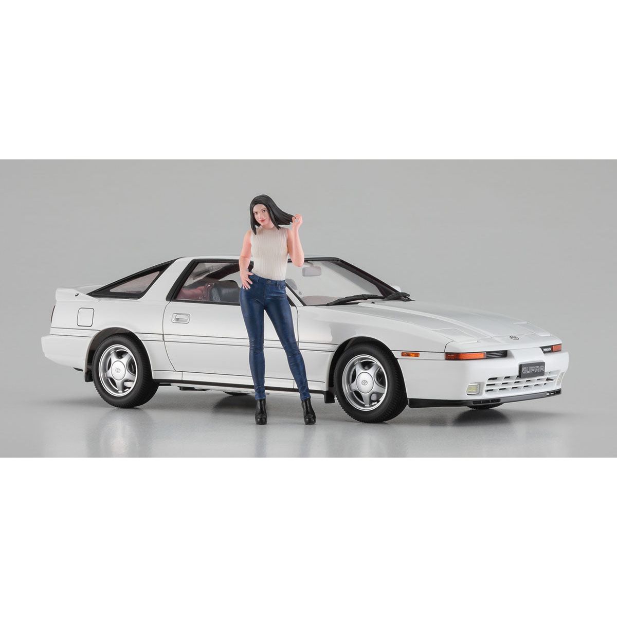 HASEGAWA TOYOTA SUPRA A70 2.0 GT TWIN  TURBO 1990 w/GIRL’S FIGURE