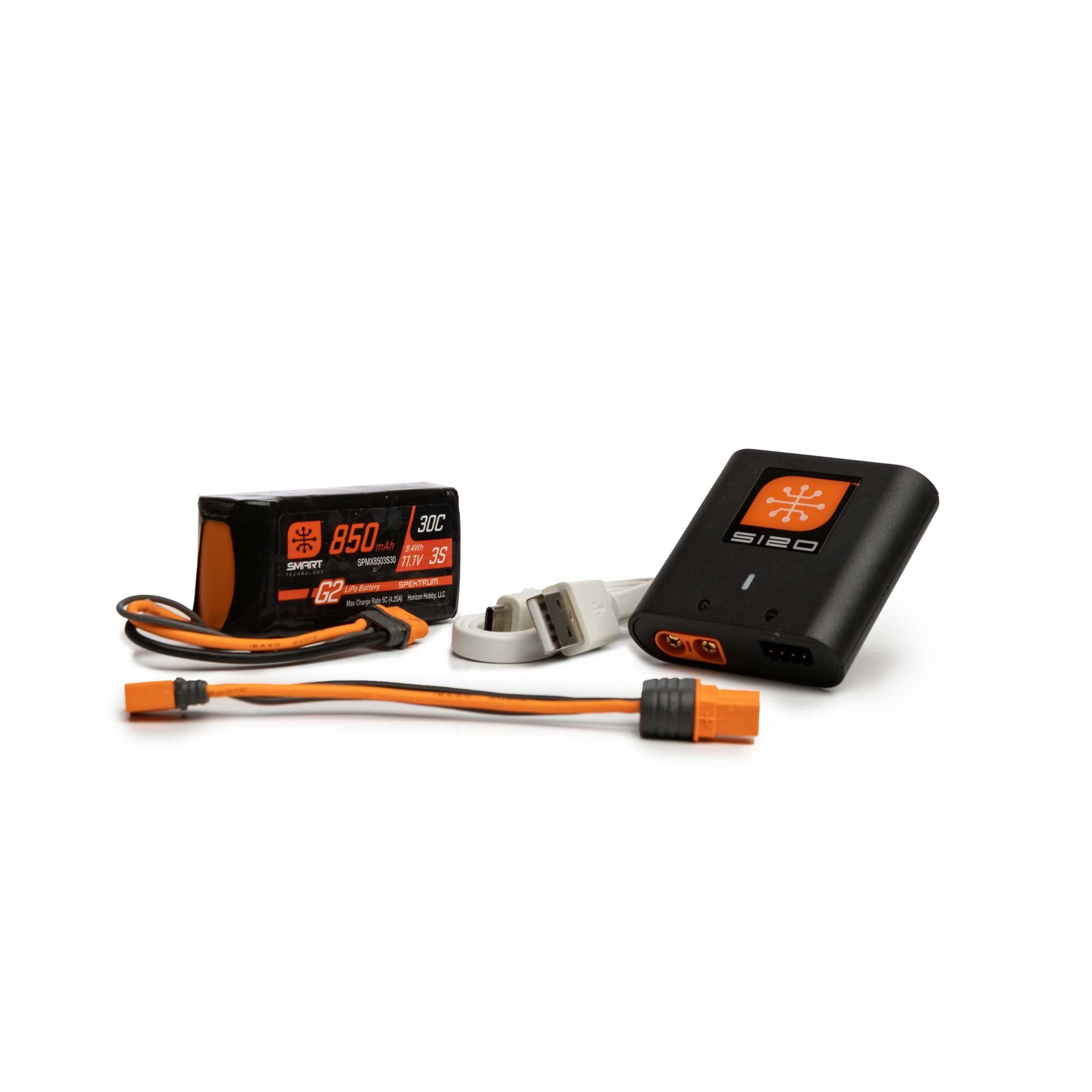 SPEKTRUM Smart G2 Air Powerstage Bundle with 850mAh 3S LiPo and USB Charger