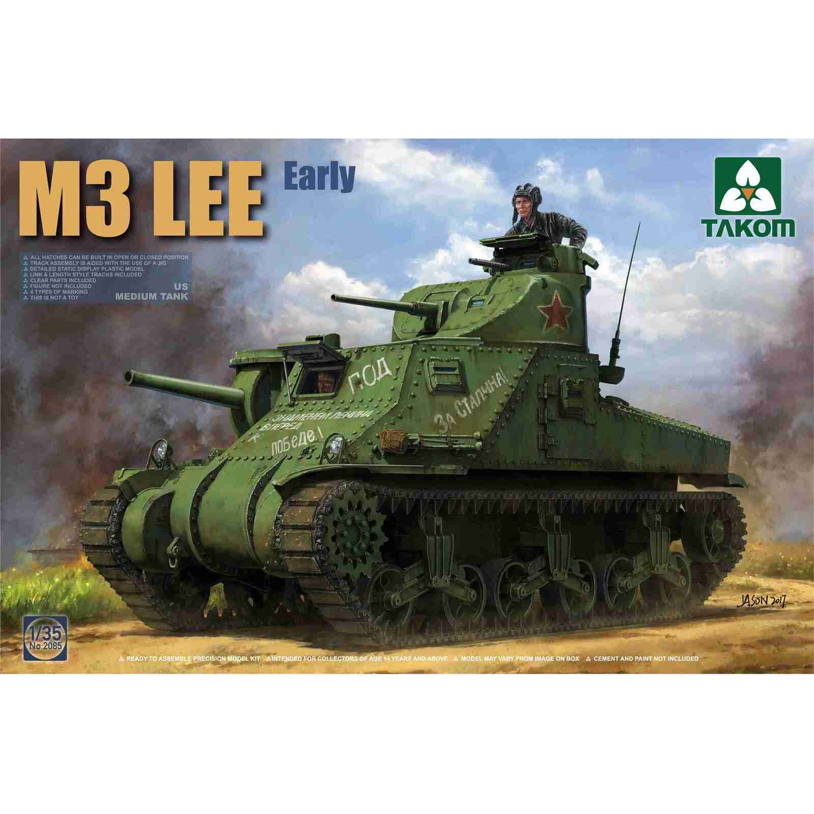 Takom 1/35 US MEDIUM TANK M3 LEE EARLY Plastic Model Kit