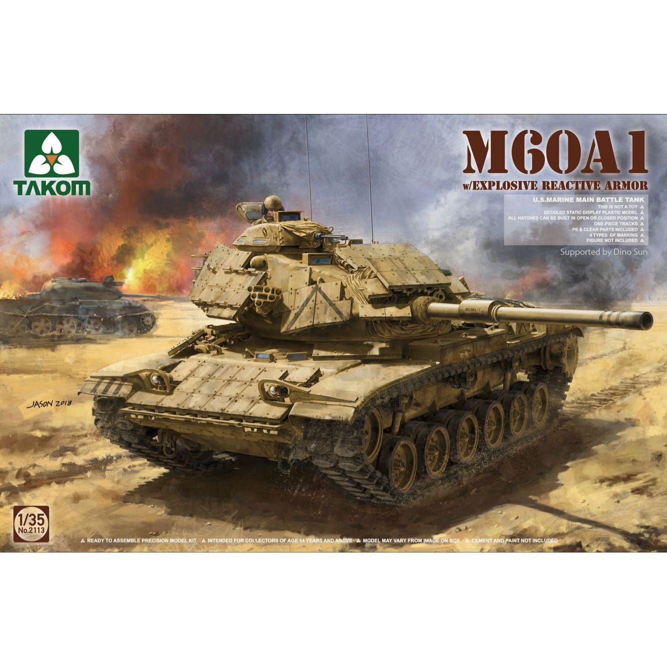 Takom 1/35 M60A1 w/ERA Plastic Model Kit