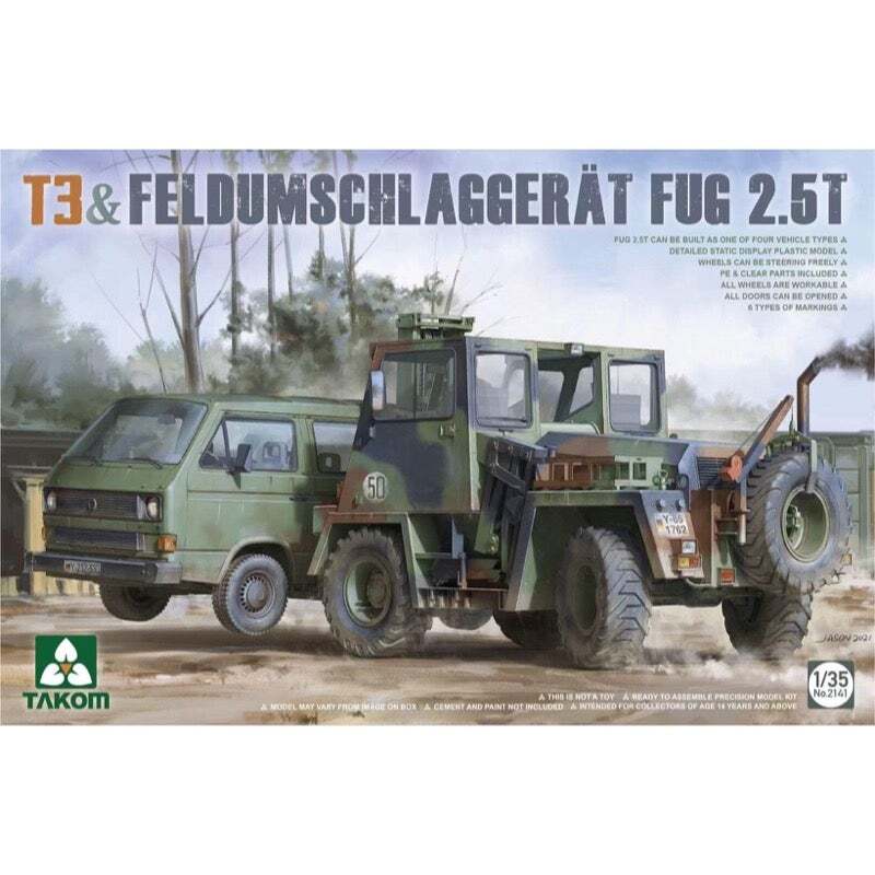 Takom 1/35 T3+ FeldumschlaggerÃ¤t FUG 2.5t Plastic Model Kit