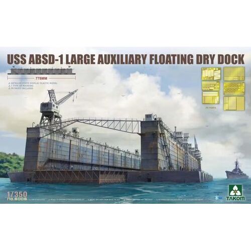 Takom 1/350 USS ABSD-1 Large Auxiliary Floating Dry Dock Plastic Model Kit [6006]