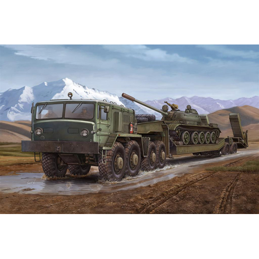 Trumpeter 1/35 MAZ-537G intermediate type with MAZ/ChMZASP 5247G semi-trailer