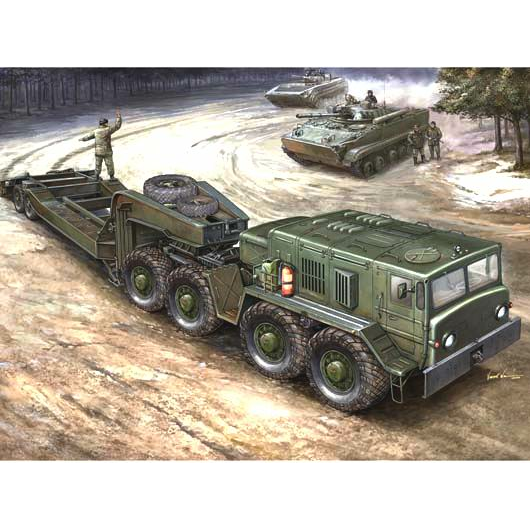 Trumpeter 1/35 MAZ-537G Late Production type with MAZ/ChMZAP-5247G semitraiier