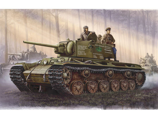 Trumpeter 1/35 Russian KV-1 Model 1942 Simplified Turret Tank Plastic Model Kit [00358]