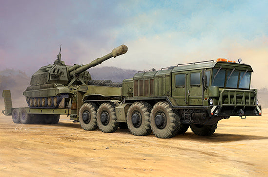 Trumpeter 1/35 Russian KZKT-7428 Transporter with KZKT-9101 Semi-Trailer Plastic Model Kit