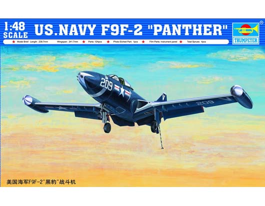 Trumpeter 1/48 US.NAVY F9F-2 PANTHER