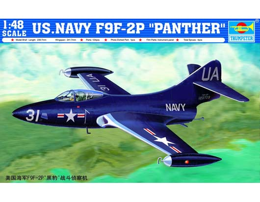 Trumpeter 1/48 US.NAVY F9F-2P PANTHER