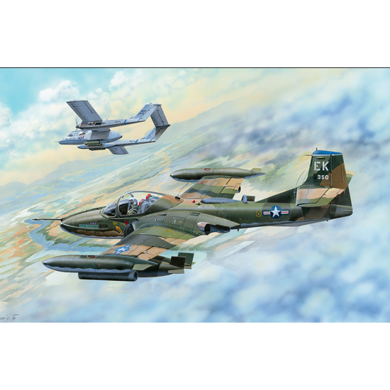 TRUMPETER 1/48 US A-37B Dragonfly Light Ground-Attack Aircraft