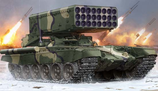 Trumpeter 1/35 Russian TOS-1 24-Barrel Multiple Rocket Launcher