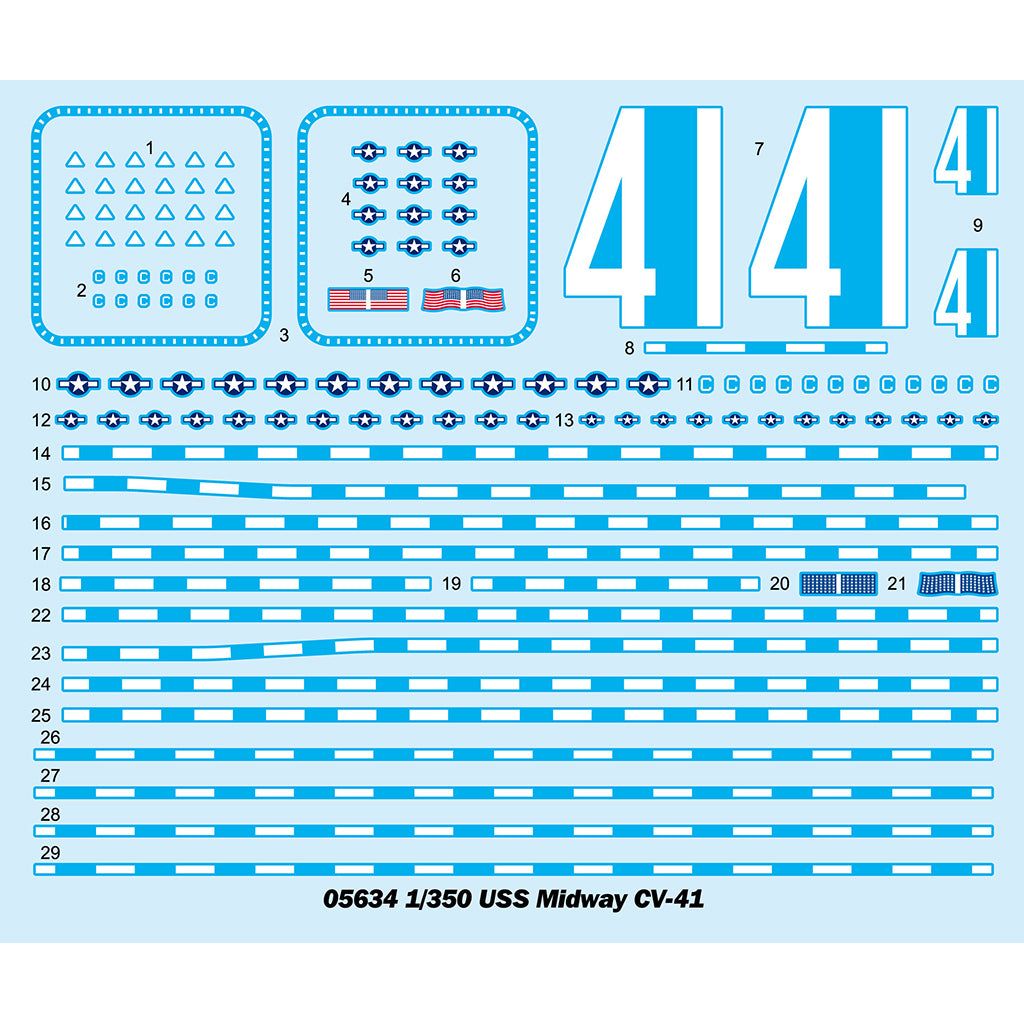 TRUMPETER 1/350 USS Midway CV-41 Plastic