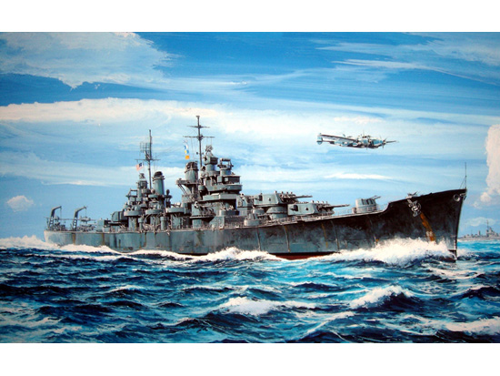 Trumpeter 1/700 USS BALTIMORE CA-68 1943