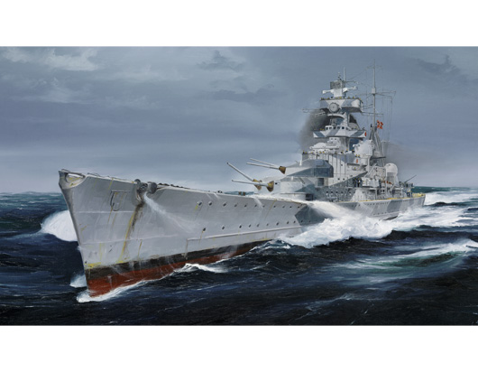 Trumpeter 1/700 German Cruiser Admiral Hipper 1940