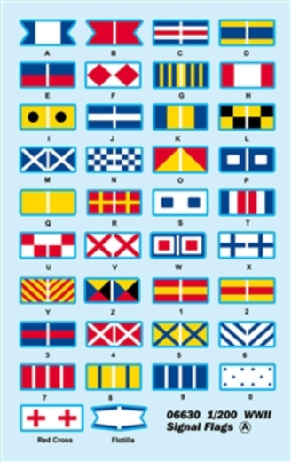 Trumpeter 1/200 1/200 WWII Signal Flags