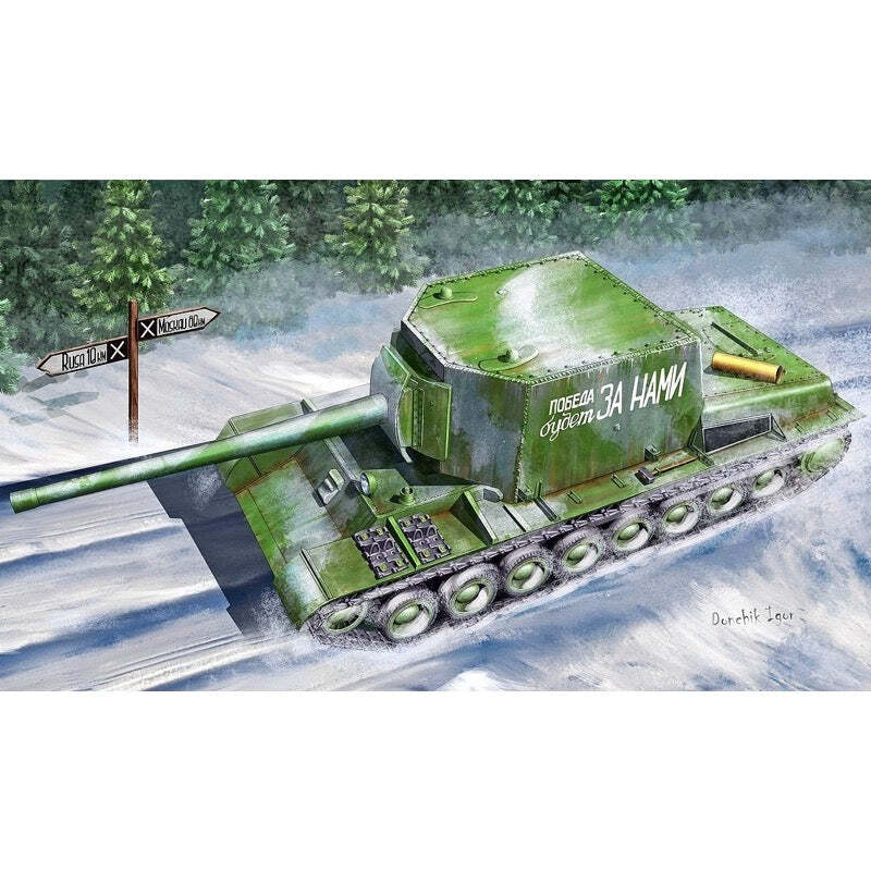 Trumpeter 1/35 Soviet Su-100U Tank Destroyer Plastic Model Kit [09589]