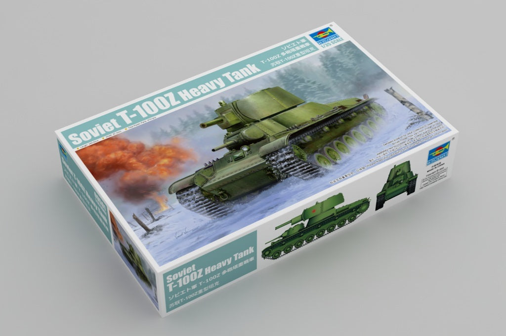 Trumpeter 1/35 Soviet T-100Z Heavy Tank Plastic Model Kit [09591]