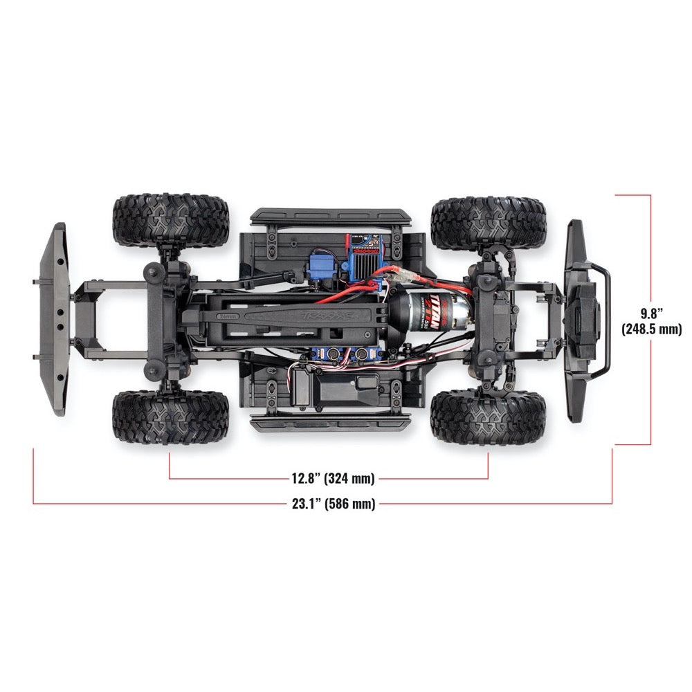 TRAXXAS TRX-4 1/10 Scale & Trail Crawler Land Rover Defender - Black