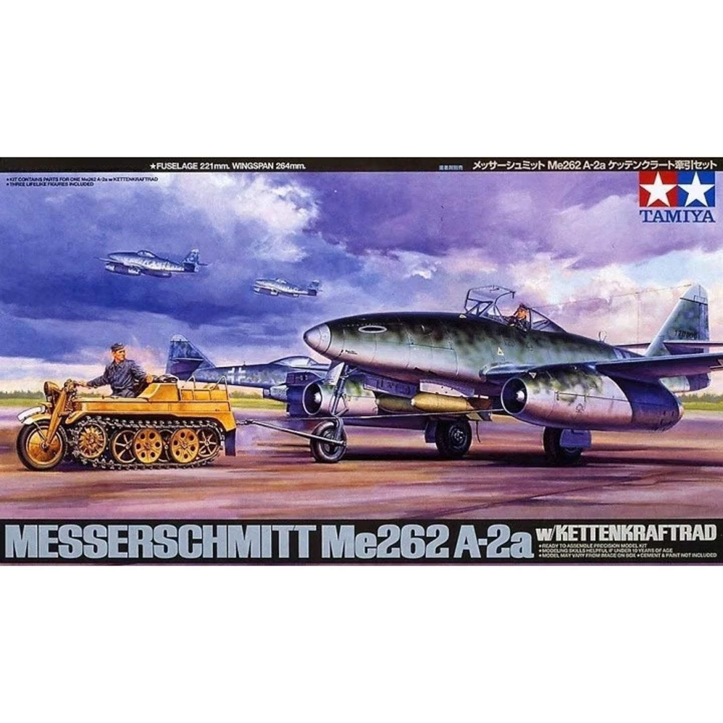 TAMIYA 1/48 Messerschmitt ME262 A-2A with Kettenkraftrad