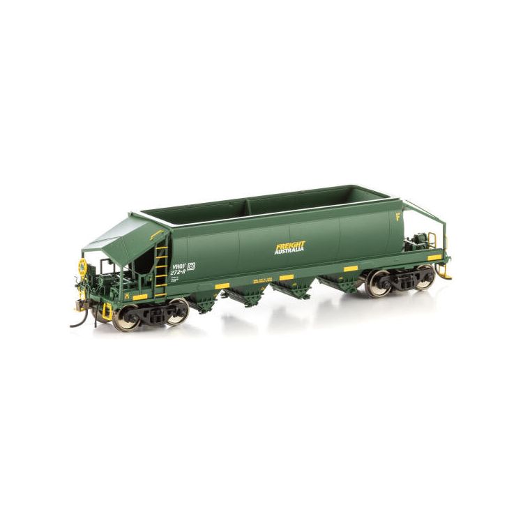 AUSCISION HO VHQF Quarry Hopper, Green with Small Freight Australia Logos - 4 Car Pack