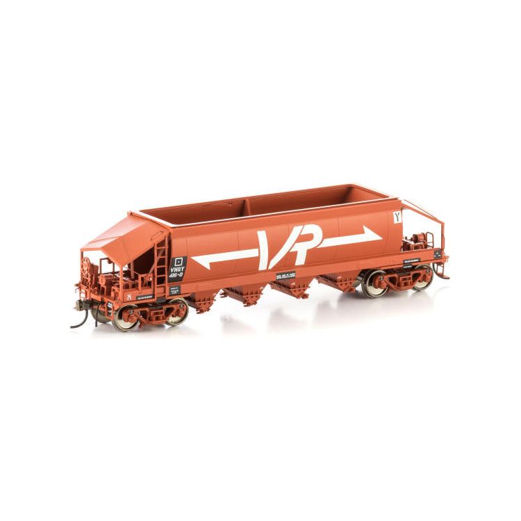 AUSCISION HO VHQY Quarry Hopper, Wagon Red with Large VR Logos - Single Car