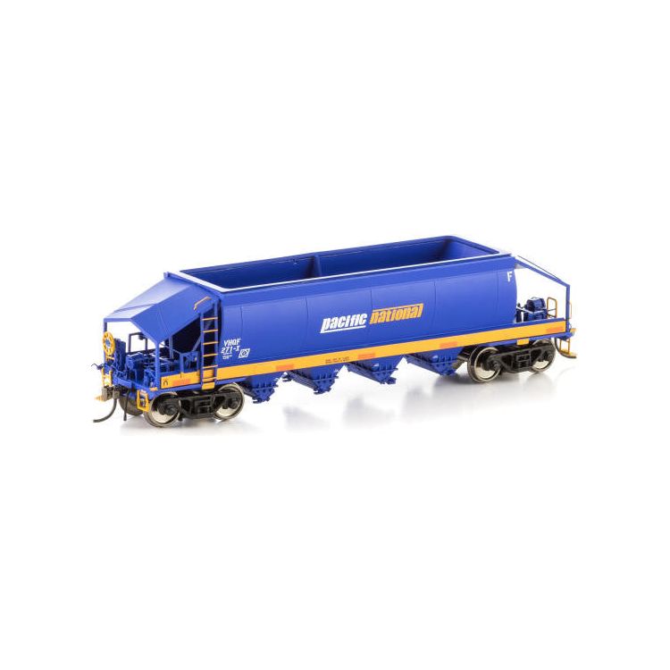 AUSCISION HO VHQF Quarry Hopper, Blue/Yellow with Pacific National Logos - Single Car