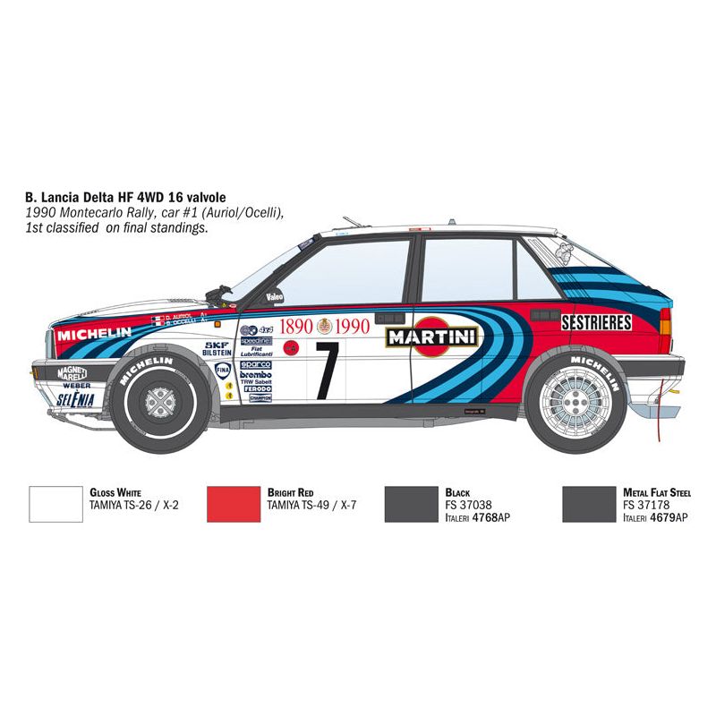 ITALERI 1/12 Lancia Delta HF Integrale 16V