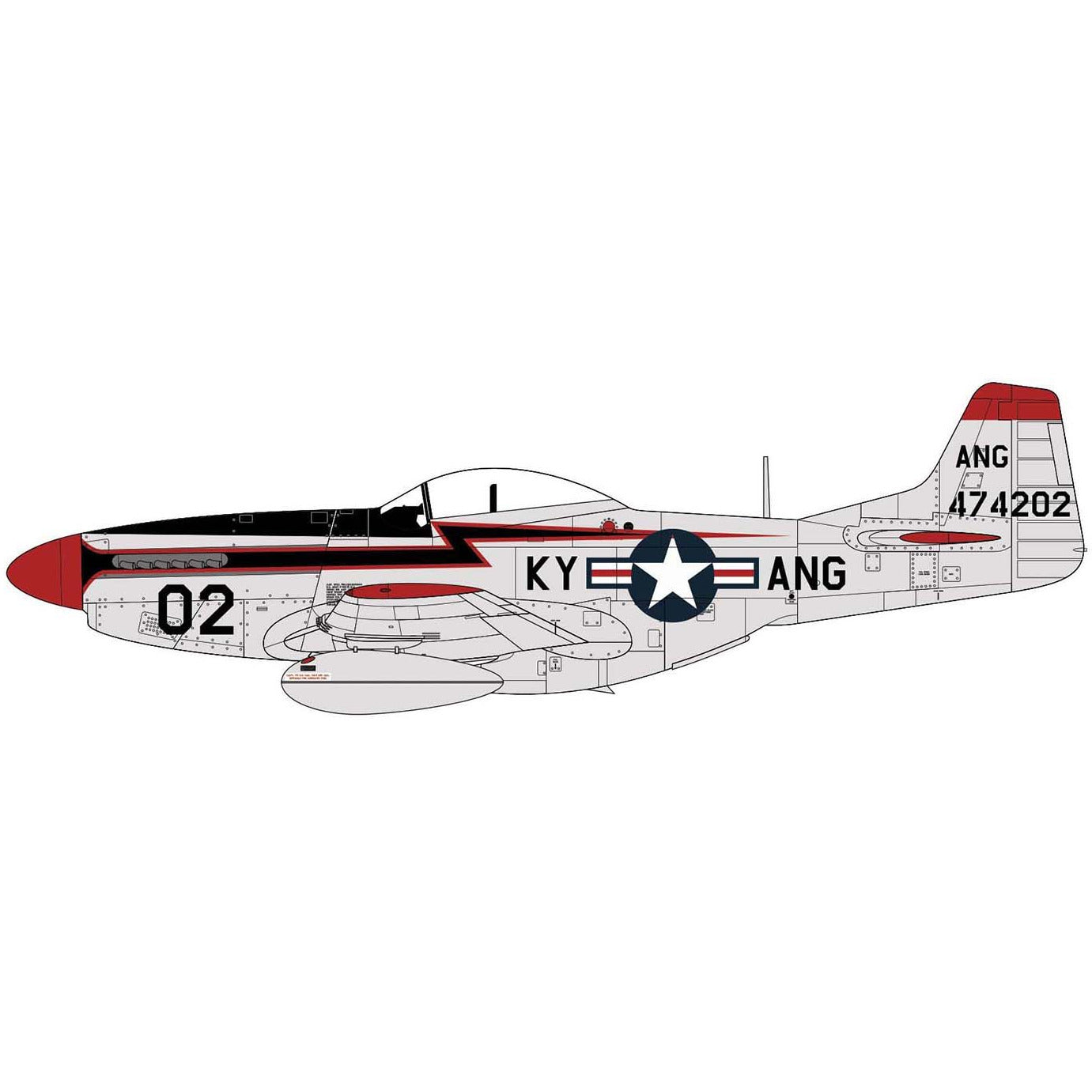 AIRFIX 1/72 North American P-51D Mustang