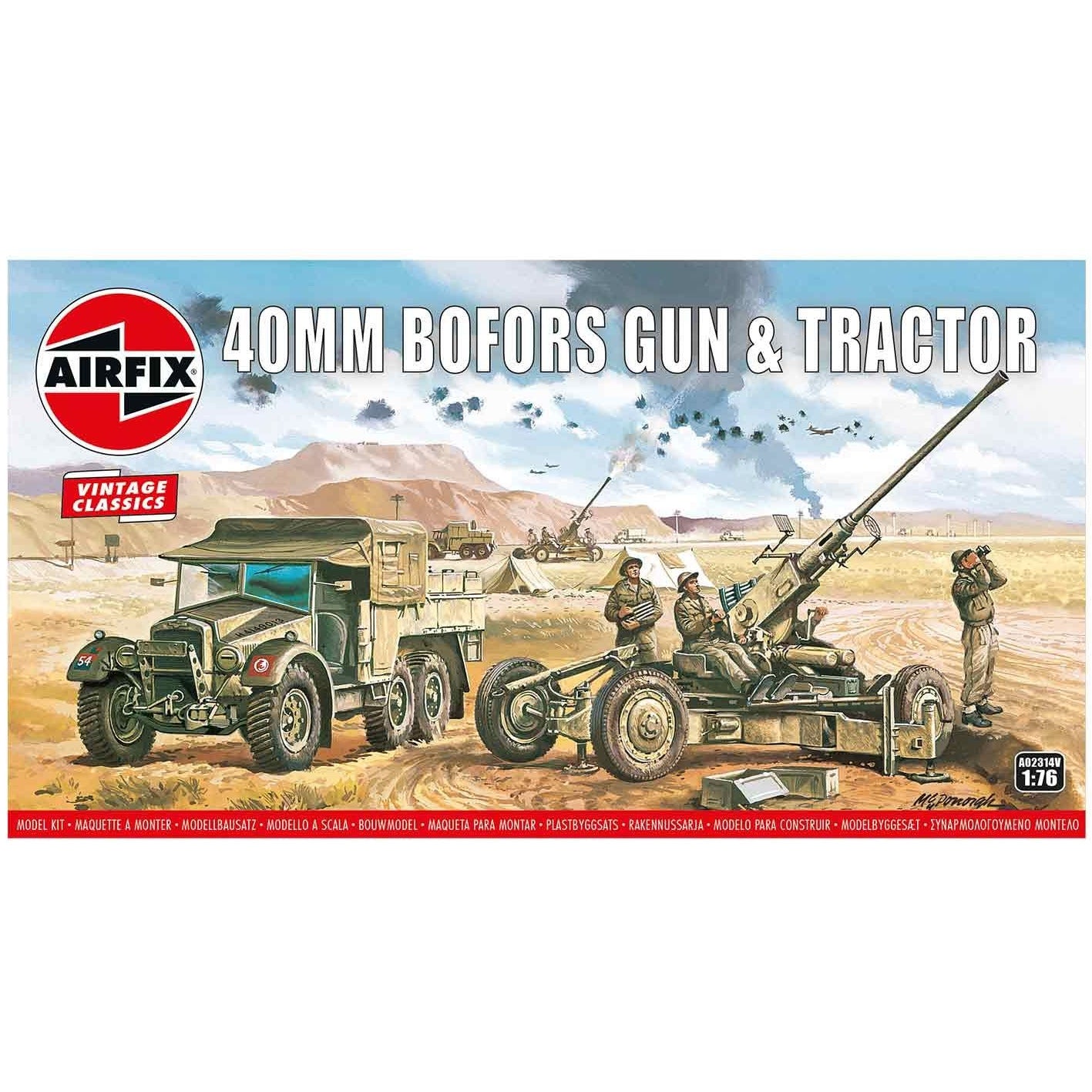 AIRFIX 1/76 40mm Bofors Gun & Tractor