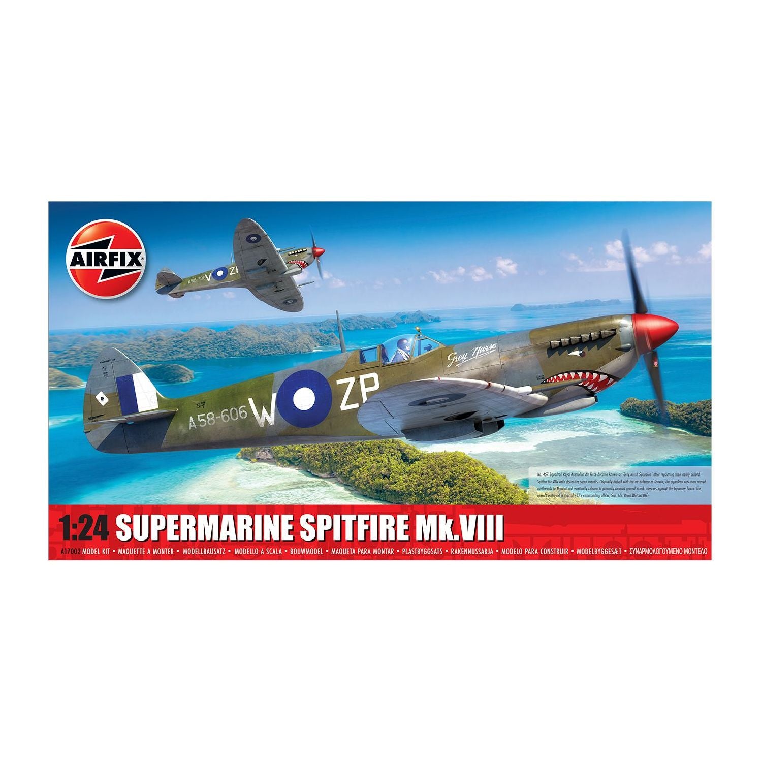 AIRFIX 1/24 Supermarine Spitfire Mk.VIII RAAF ‘A58-606’ Grey Nurse