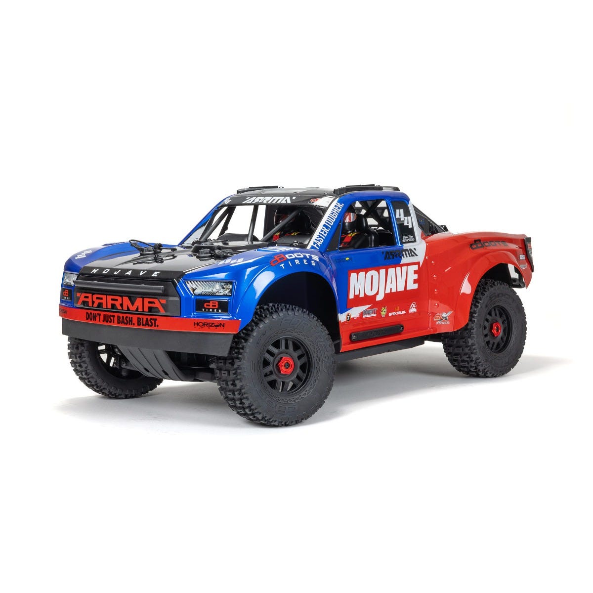 ARRMA Mojave 4X4 BLX 4S Desert Truck RTR, Blue/Red