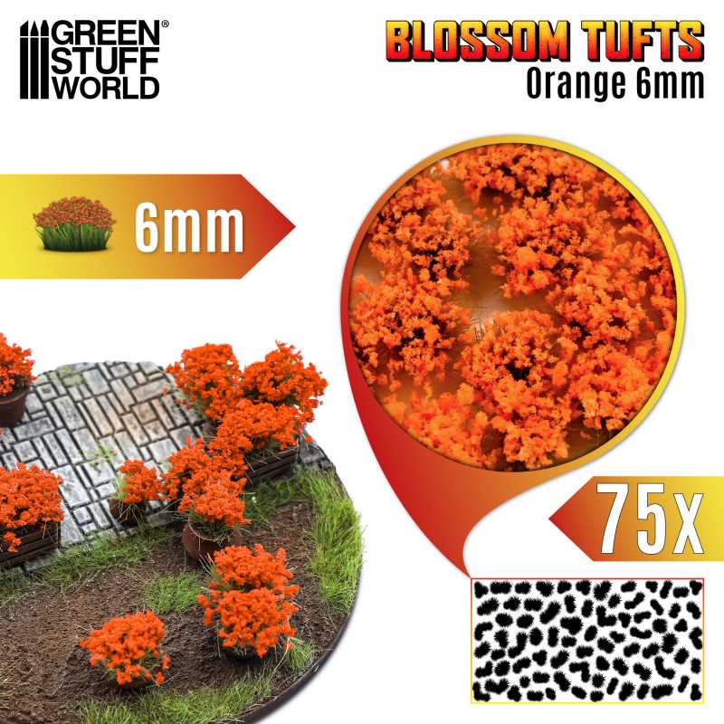 GREEN STUFF WORLD BLOSSOM TUFT - ORANGE