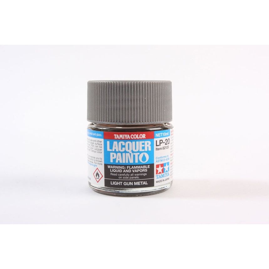 TAMIYA LP-20 Light Gun Metal Lacquer Paint 10ml