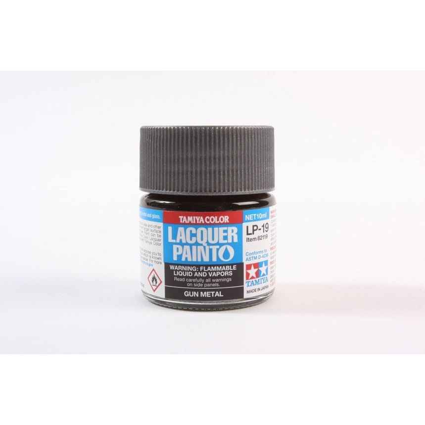 TAMIYA LP-19 Gun Metal Lacquer Paint 10ml