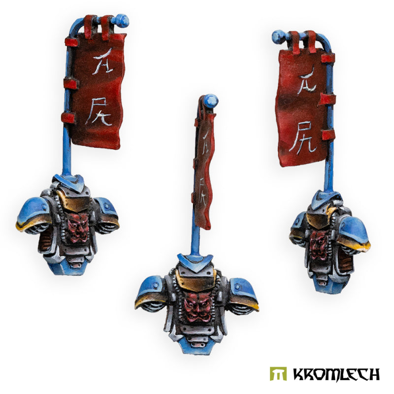 KROMLECH Cyber Samurai Backpacks with Banners (5)