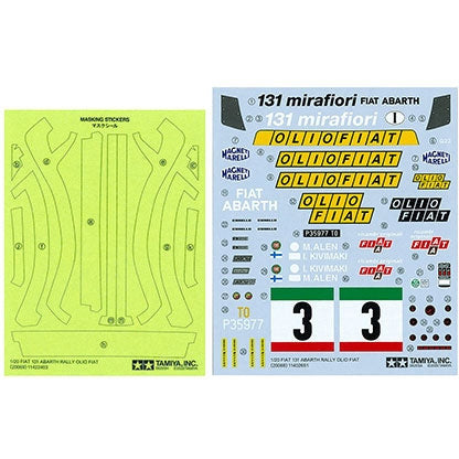 TAMIYA 1/20 Fiat 131 Abarth Rally Olio Fiat