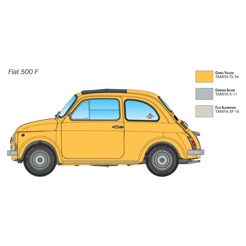 ITALERI 1/12 Fiat 500 F Upgraded Edition