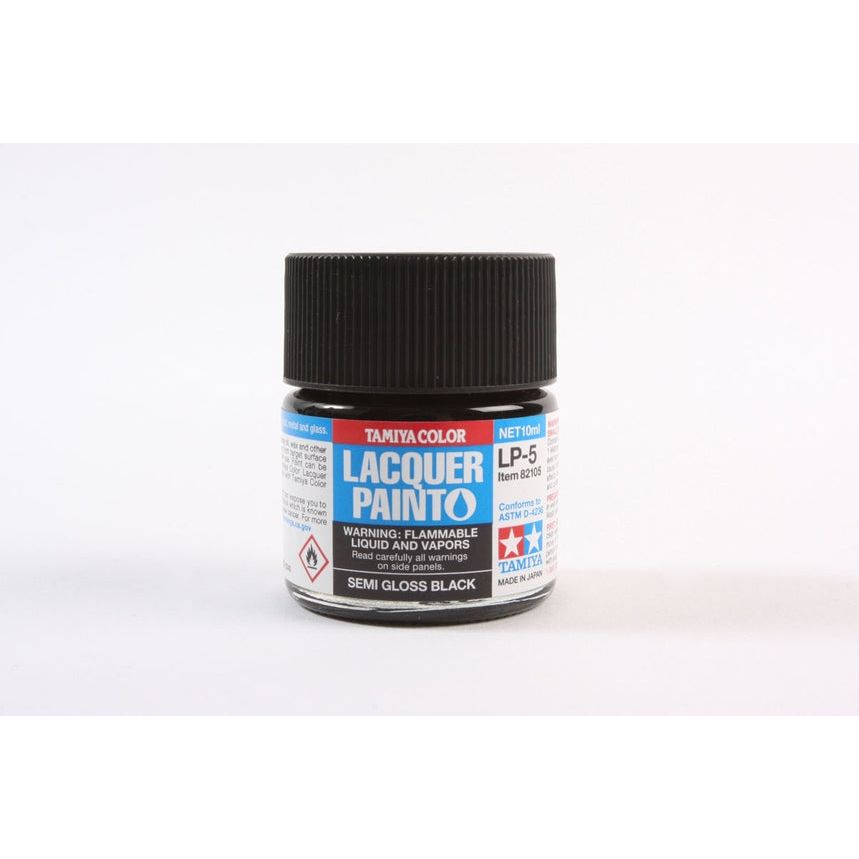 TAMIYA LP-5 Semi Gloss Black Lacquer Paint 10ml