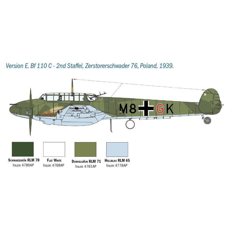 ITALERI 1/48 Messerschmitt BF 110 C/D