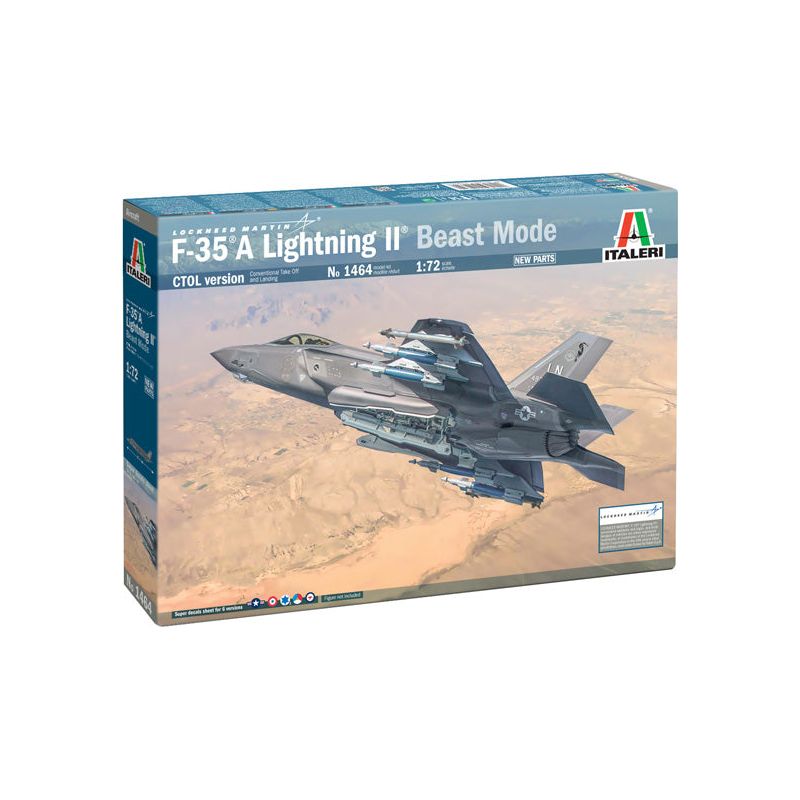 ITALERI 1/72 F-35A Lightning II (Beast Mode) Australian Decals Included