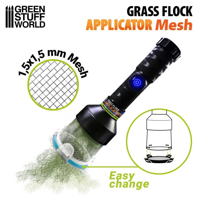 GREEN STUFF WORLD Grass Flock Applicator - Small Mesh