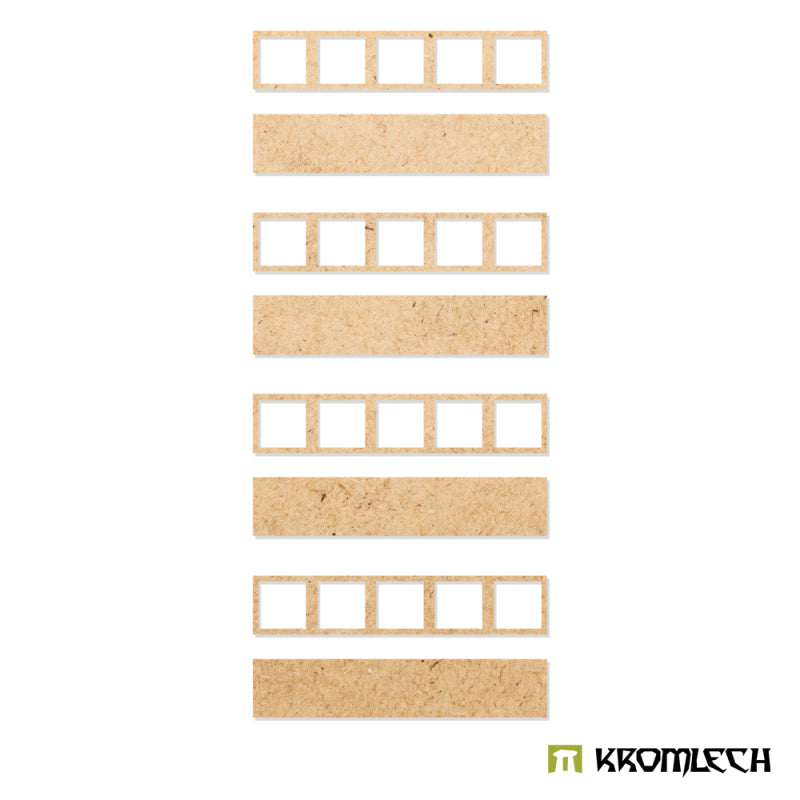 KROMLECH Infantry 5x1 Square Base Converter Trays (4)