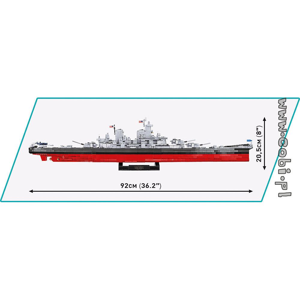 COBI World War II - Iowa-Class Battleship 4 in 1 (2685 Pieces)